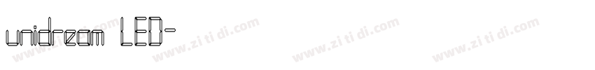 unidream LED字体转换